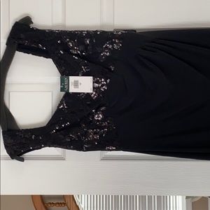 Black sexy, laced top dress